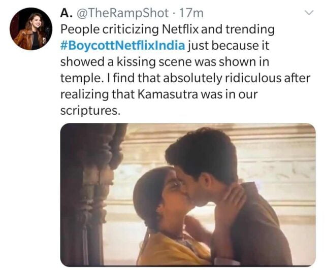 People Want To Boycott Netflix Over A Kissing Scene Urged By Politicians