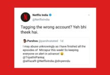 Netflix Replies Wittily On Getting Wrongly Tagged By Amazon’s Mirzapur Fan
