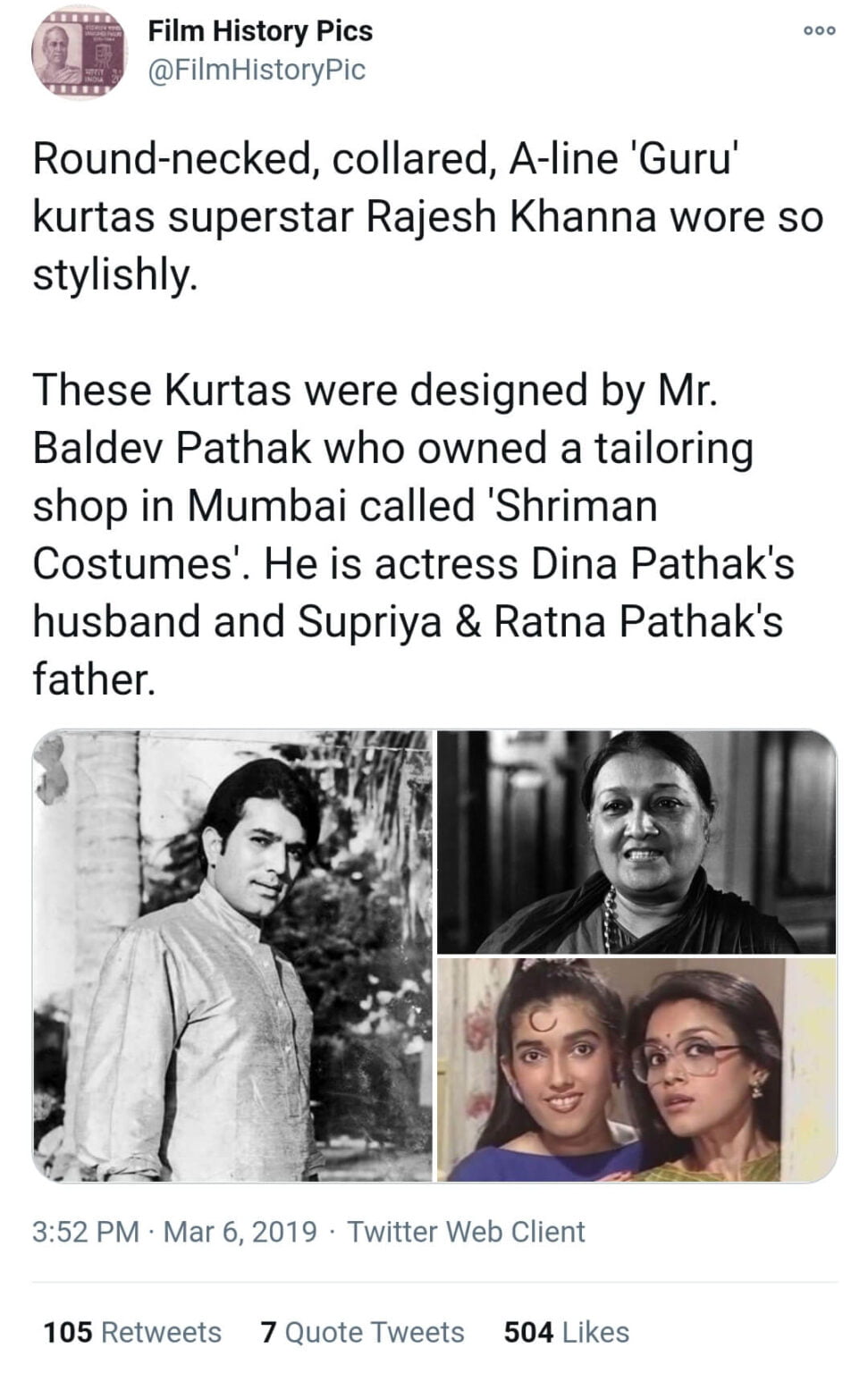The Story Behind Rajesh Khanna’s Famous Guru Kurta