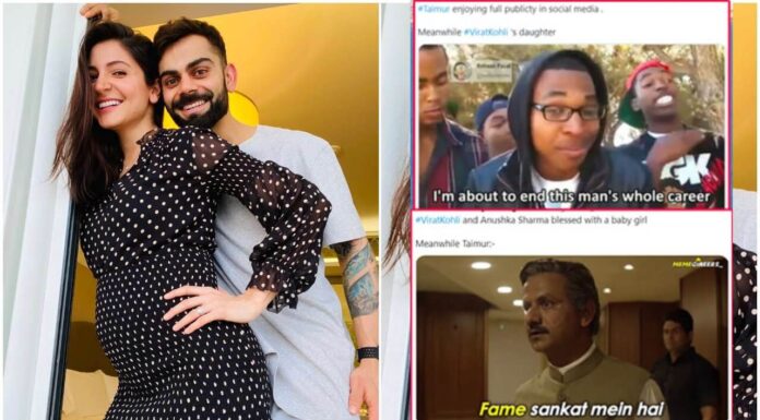 Virat And Anushka’s New Child Sparks Hilarious Meme Fest On Taimur Ali Khan Virat Anushka New Child