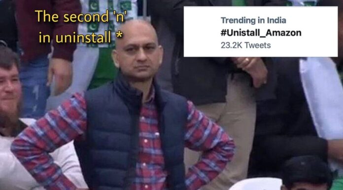 #Unistall_Amazon: People Make Fun Of The Wrong Spelling Of Uninstall In The Tag #Unistall_Amazon