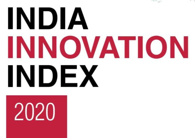 NITI Aayog’s Innovation Index