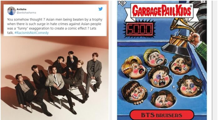 BTS Fans Display Anger Over Violent Satirical Artwork Of BTS After Grammys, Trend #RacismIsNotComedy BTS Garbage Pail Kids
