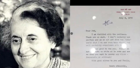 Indira Gandhi letter