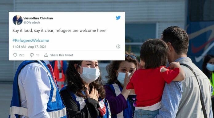 #RefugeesWelcome: Afghan Refugees Shown Support As People Welcome Them To Their Country Afghanistan refugees