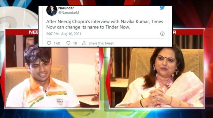 Navika Kumar Trolled, Sima Aunty Tagged, After Asking Relationship Status Of Neeraj Chopra Neeraj Chopra Navika Kumar