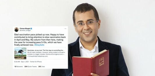 chetan bhagat vaccination