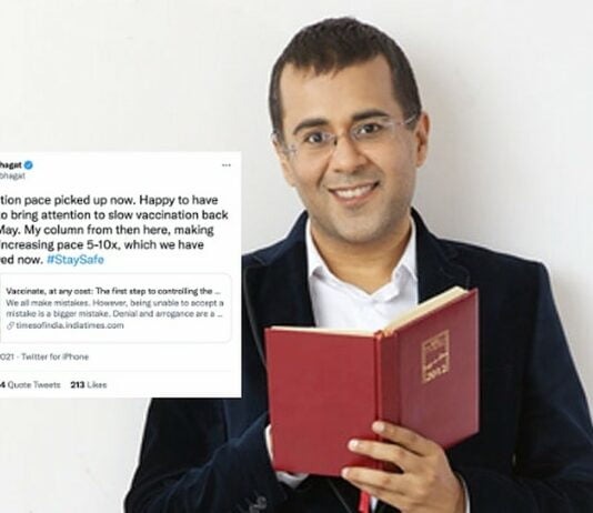 chetan bhagat vaccination