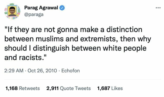 Parag Agarwal's decade old tweet