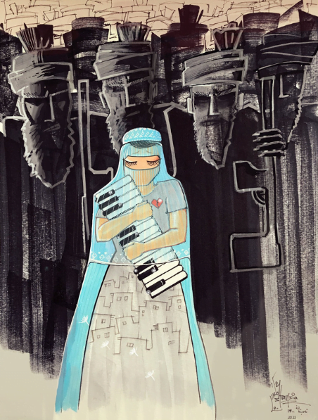 afghanistan's woman street artist