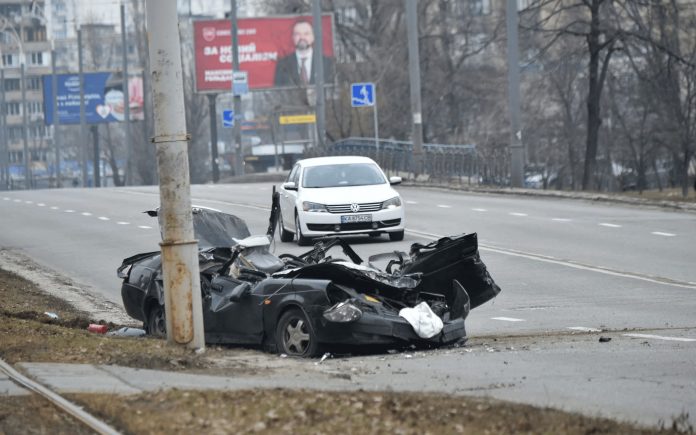 Russian Tank Crushing Car