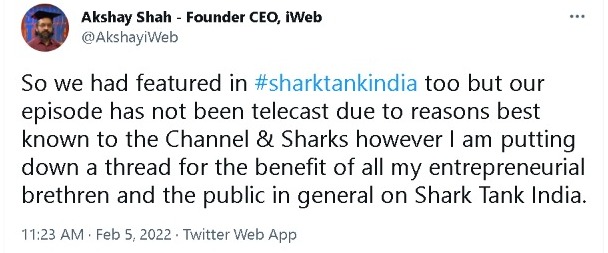 shark tank india contestant