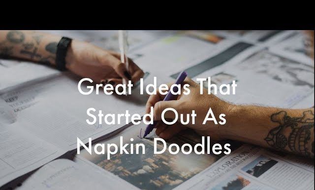 Watch: Don’t Throw Away Your Scribbled Napkins Yet: Napkin Doodles May Be The Next Best Idea In Town napkin