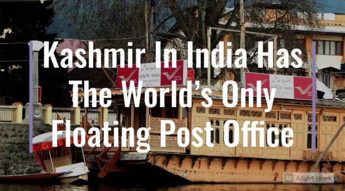 Watch: Kashmir In India Has The World’s Only Floating Post Office kashmir