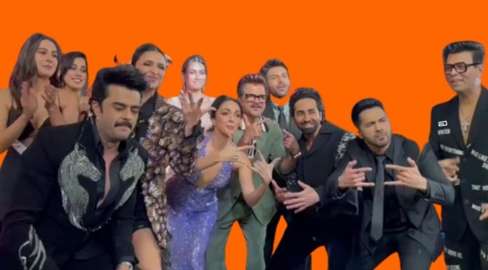 Bollywood Recreated The Iconic Oscar Selfie While Dancing To JugJugg Jeeyo’s The Punjaabban Song jugjugg jeeyo