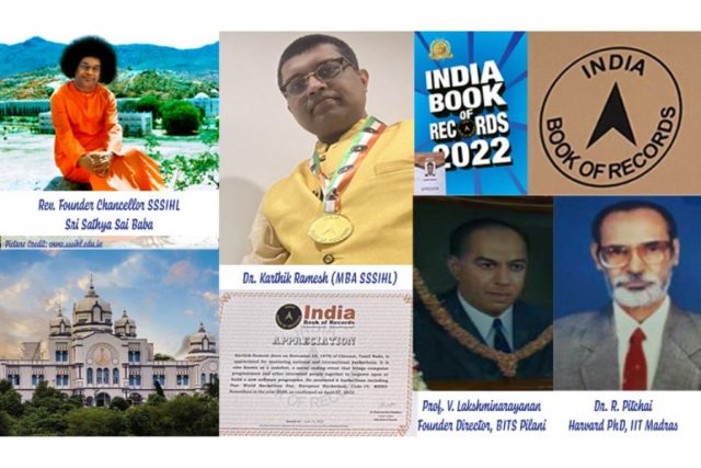 Dr. Karthik Ramesh gets recognized by the India Book of Records