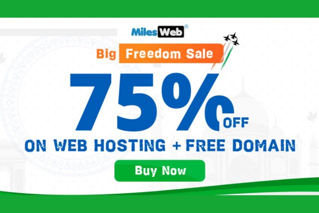 MilesWeb Announces the Biggest Independence Day Sale on Web Hosting – ED Times