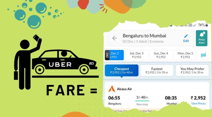 CEO Shows How Uber In Bengaluru Costs More Than Airfare To Mumbai uber