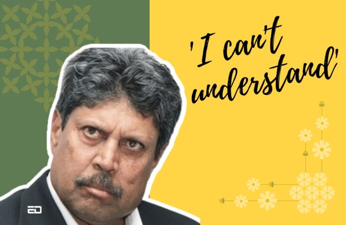 Kapil Dev American Depression Backlash