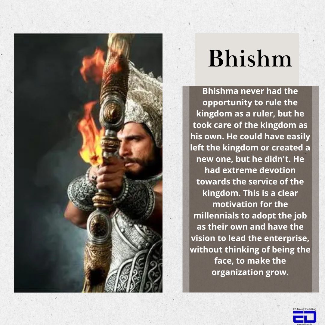 close-up of Bhishma