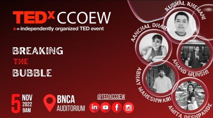 TEDxCCOEW Brings 5 Diverse Personalities Together To Help In “Breaking The Bubble”