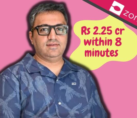 “ज़ोमैटो आईपीओ ओपनिंग के आठ मिनट के भीतर”: अशनीर ग्रोवर 2.25 करोड़ रुपये से अधिक बनाने पर Ashneer Grover zomato ipo