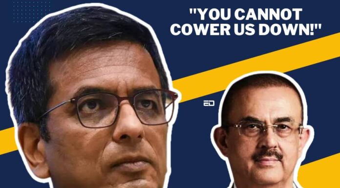 सीजेआई चंद्रचूड़ याचिका सूचीबद्ध करने के दौरान वरिष्ठ वकील पर चिल्लाए, “चुप रहो…मुख्य न्यायाधीश को धमकी मत दो” CJI Chandrachud Shouts