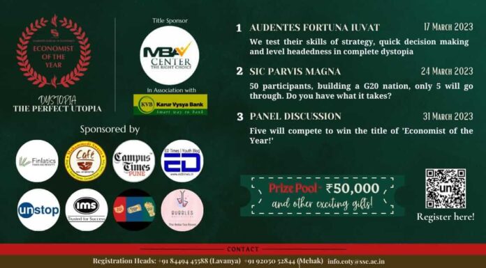 SSE, Pune Is Back With The 6th Edition Of Economist Of The Year 2023 To Find The One True Economist Economist of the Year 2023