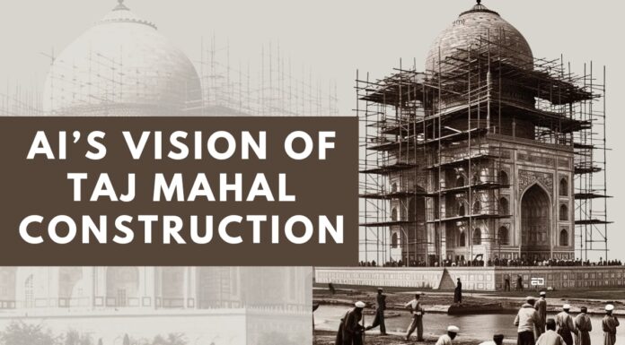 In Pics: AI’s Creation Of Taj Mahal’s Construction Images taj mahal