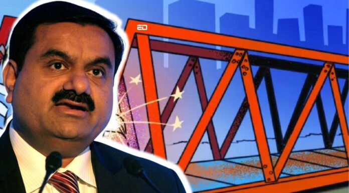 Here’s How Thieves Stole 6000 Kg Adani Electricity Iron Bridge Overnight bridge