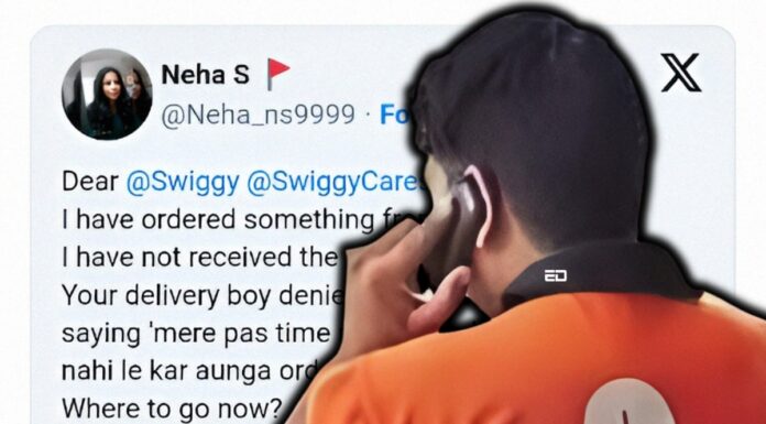 тАЬрдЬреЛ рдХрд░рдирд╛ рд╣реИ рдХрд░ рд▓реЛ,тАЭ рд╕реНрд╡рд┐рдЧреА рдбрд┐рд▓реАрд╡рд░реА рдмреЙрдп рдЧреНрд░рд╛рд╣рдХ рд╕реЗ рдХрд╣рддрд╛ рд╣реИ swiggy