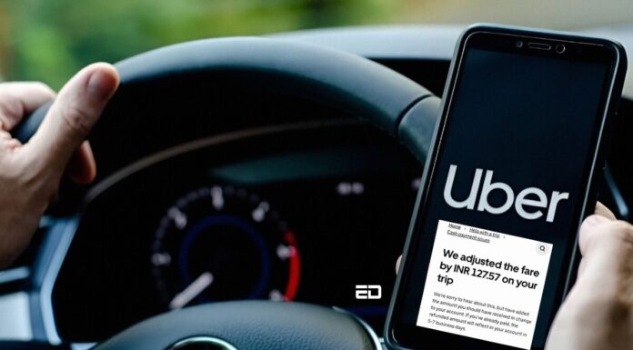 दिल्ली के एक व्यक्ति ने नकली स्क्रीनशॉट का उपयोग करके लोगों को नए उबर किराया घोटाले के बारे में चेतावनी दी Uber