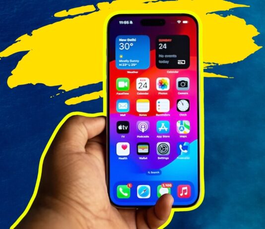 iPhone finger