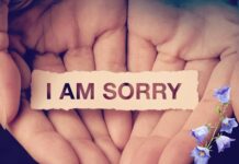 apologising