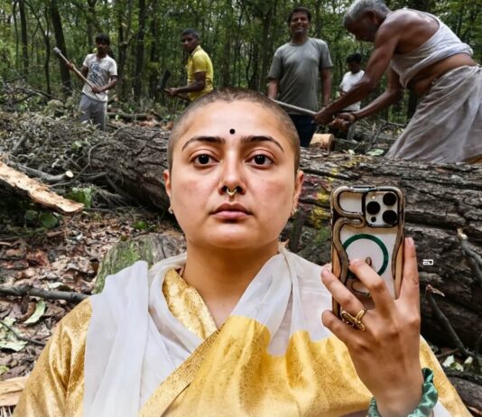 Who Is The Lady Who Went Bald For Saving Trees In Rishikesh? Rishikesh